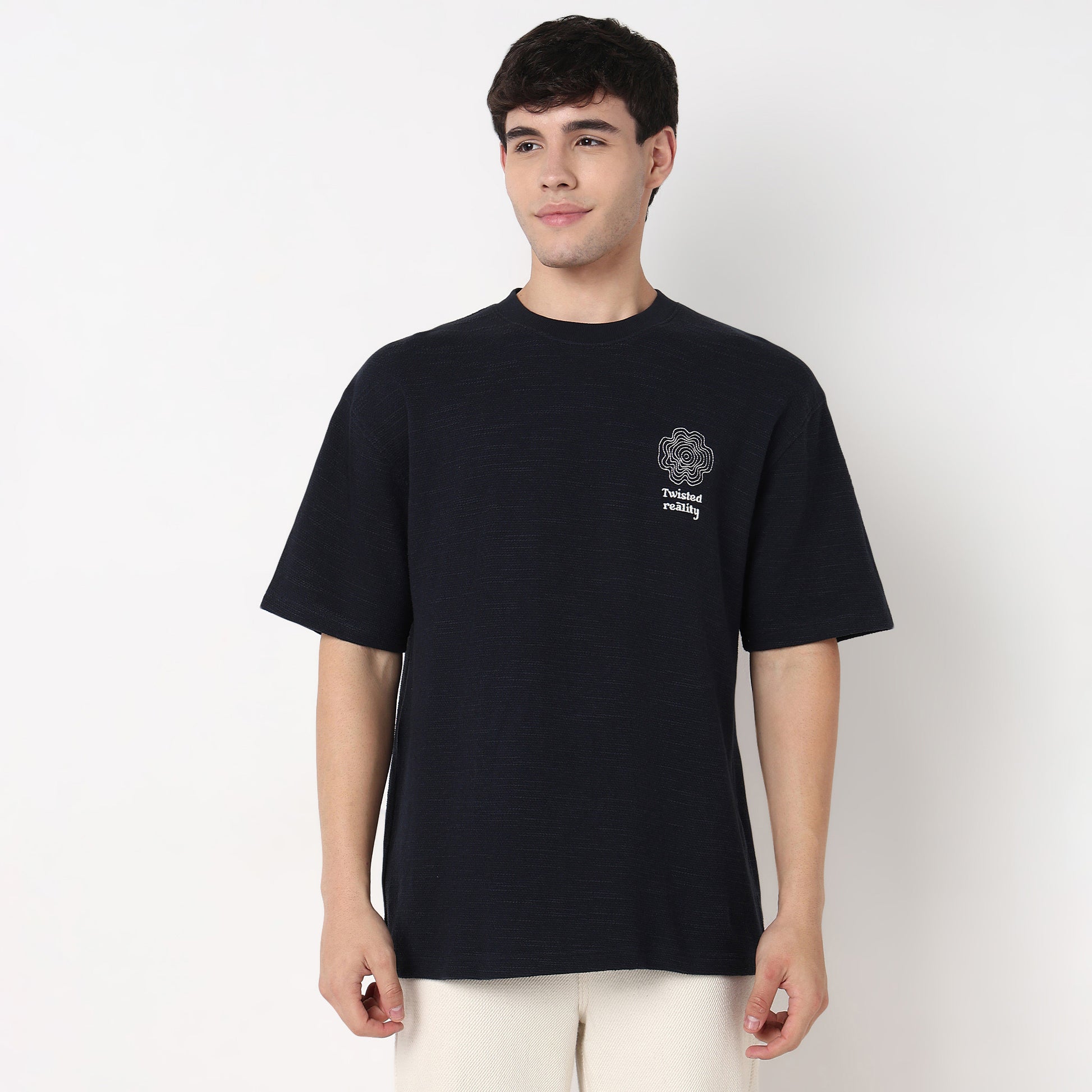 Cotton Structured Oversized T-Shirt