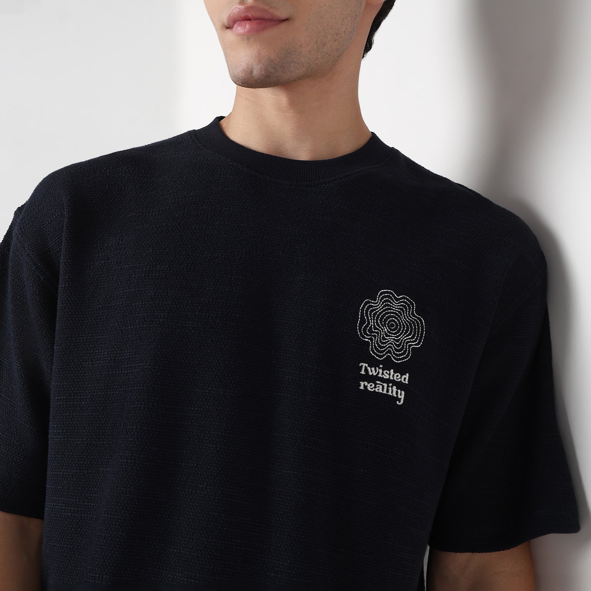 Cotton Structured Oversized T-Shirt