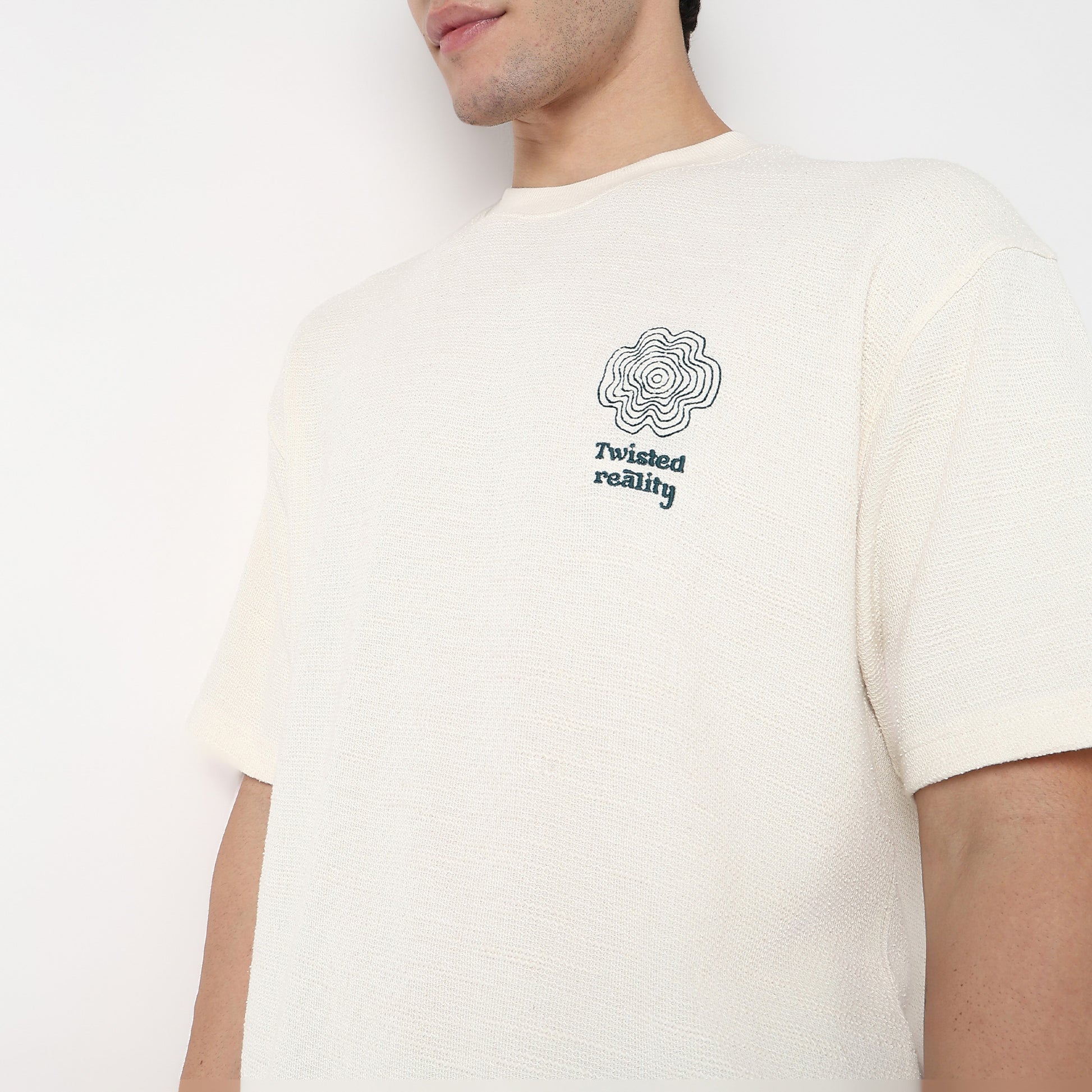 Cotton Structured Oversized T-Shirt