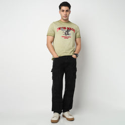 Cotton Graphic Crew Neck T-Shirt