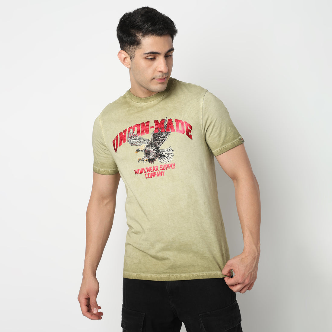 Cotton Graphic Crew Neck T-Shirt
