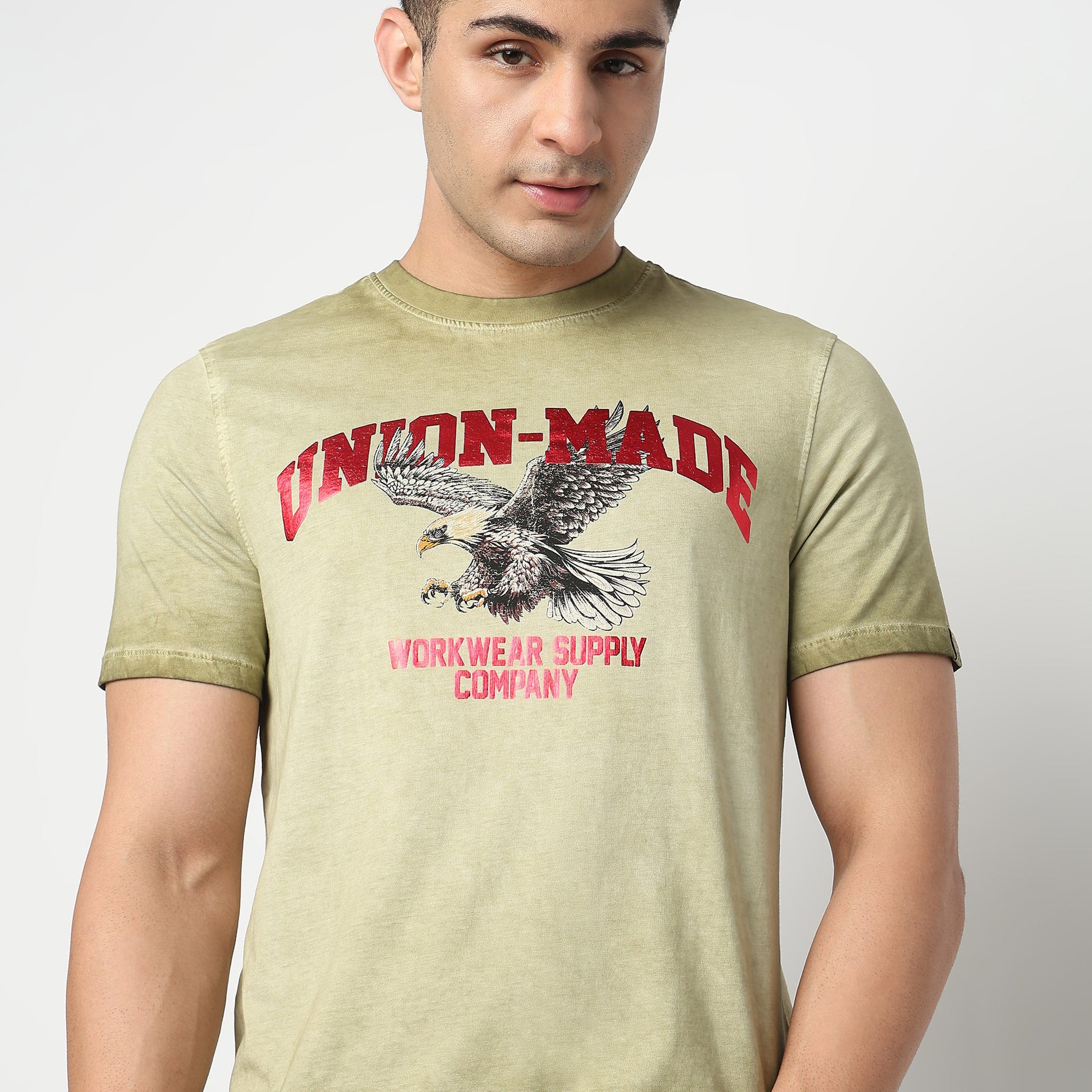 Cotton Graphic Crew Neck T-Shirt