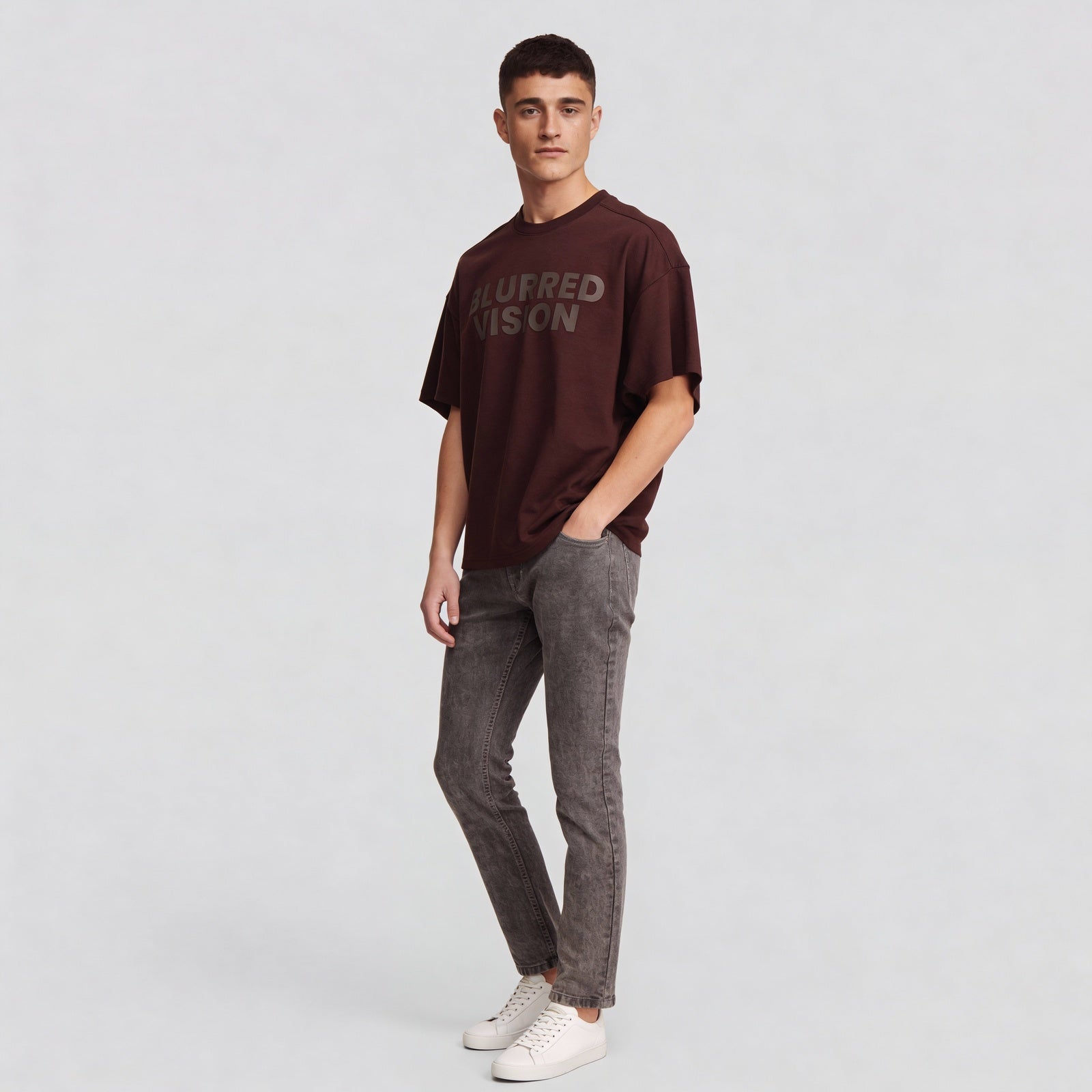 Graphic Crew Neck Oversize T-Shirt