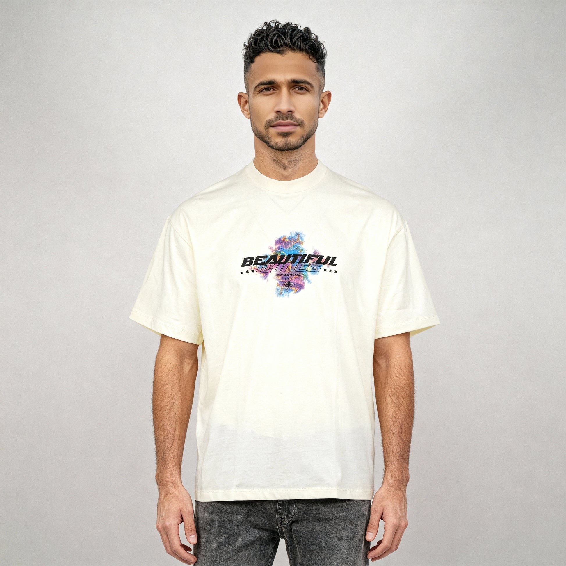 Oversize Cotton Karaoke Graphic T-Shirt