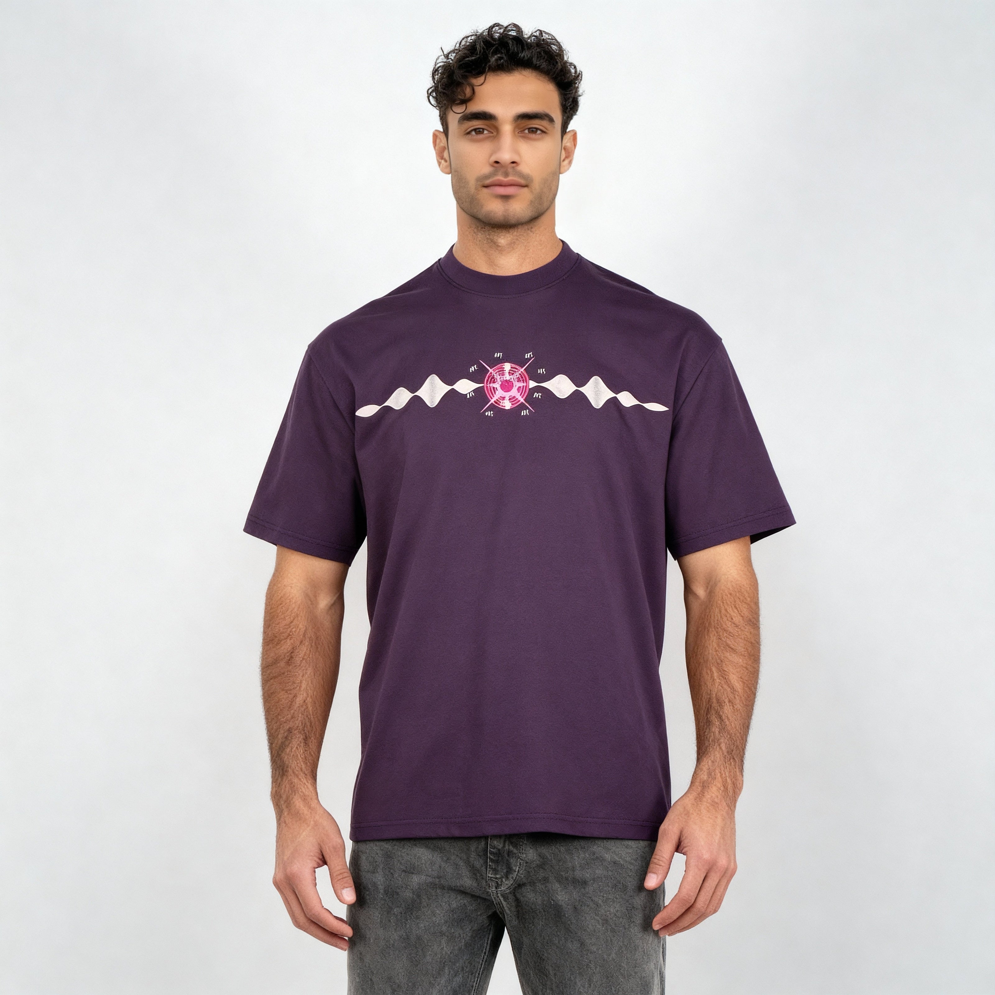 Oversize Cotton Karaoke Graphic T-Shirt