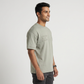 Solid Crew Neck Baggy T-Shirt