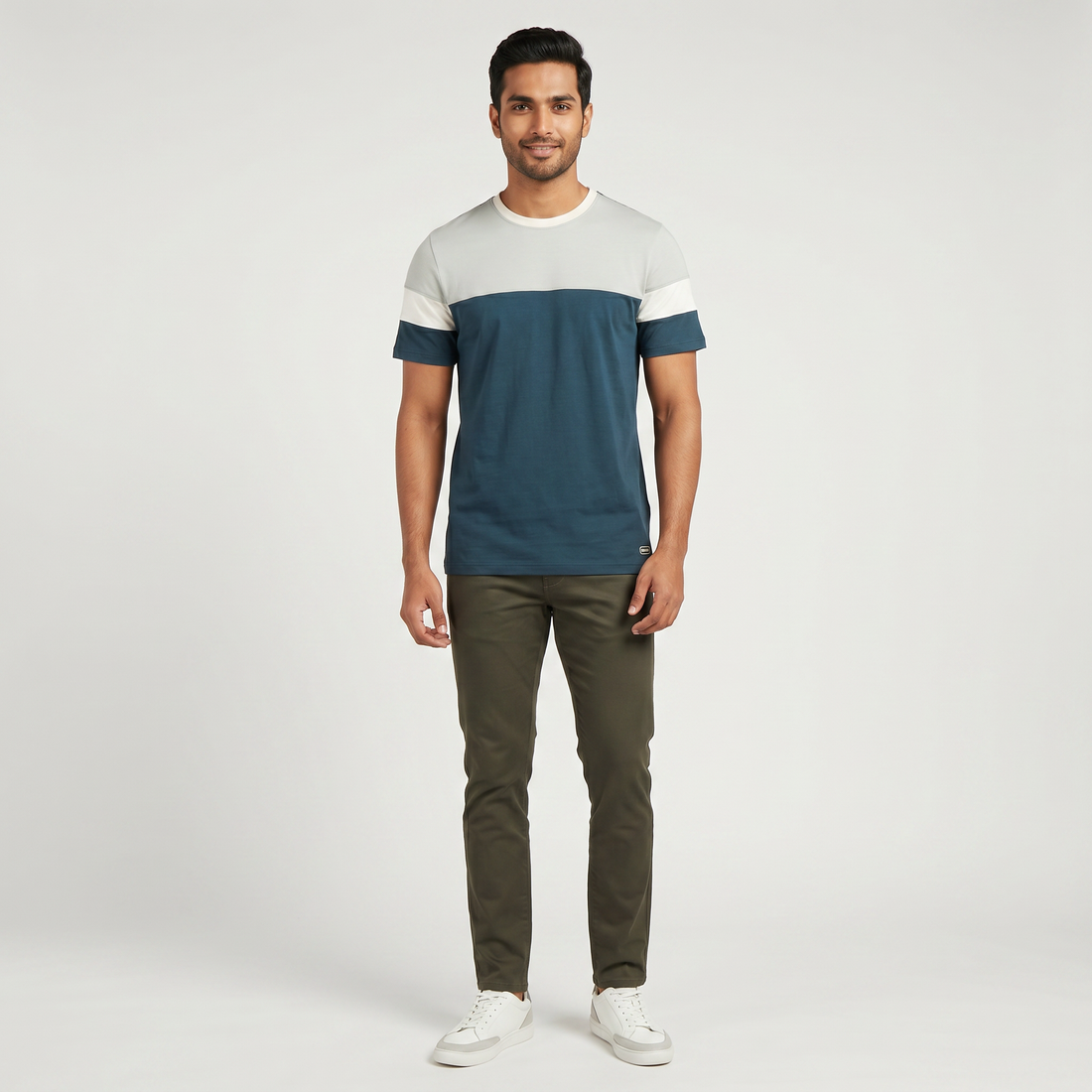 Cut and Sew Relaxed Fit Union T-Shirt