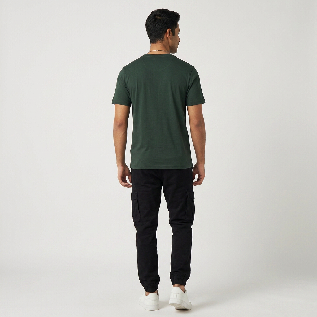 Cut and Sew Crew Neck Union T-Shirt