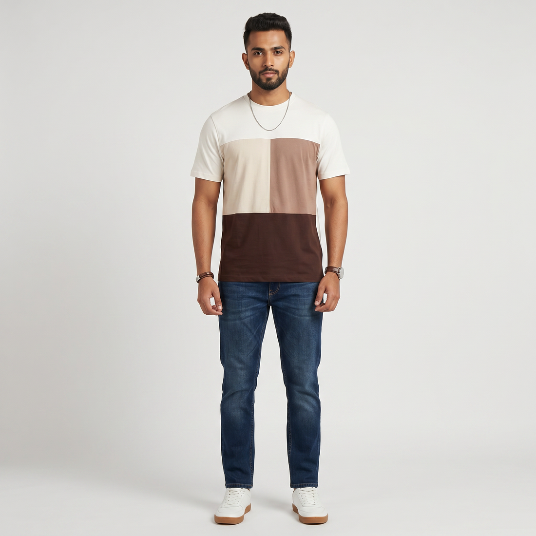 Cut and Sew Relaxed Fit T-Shirt