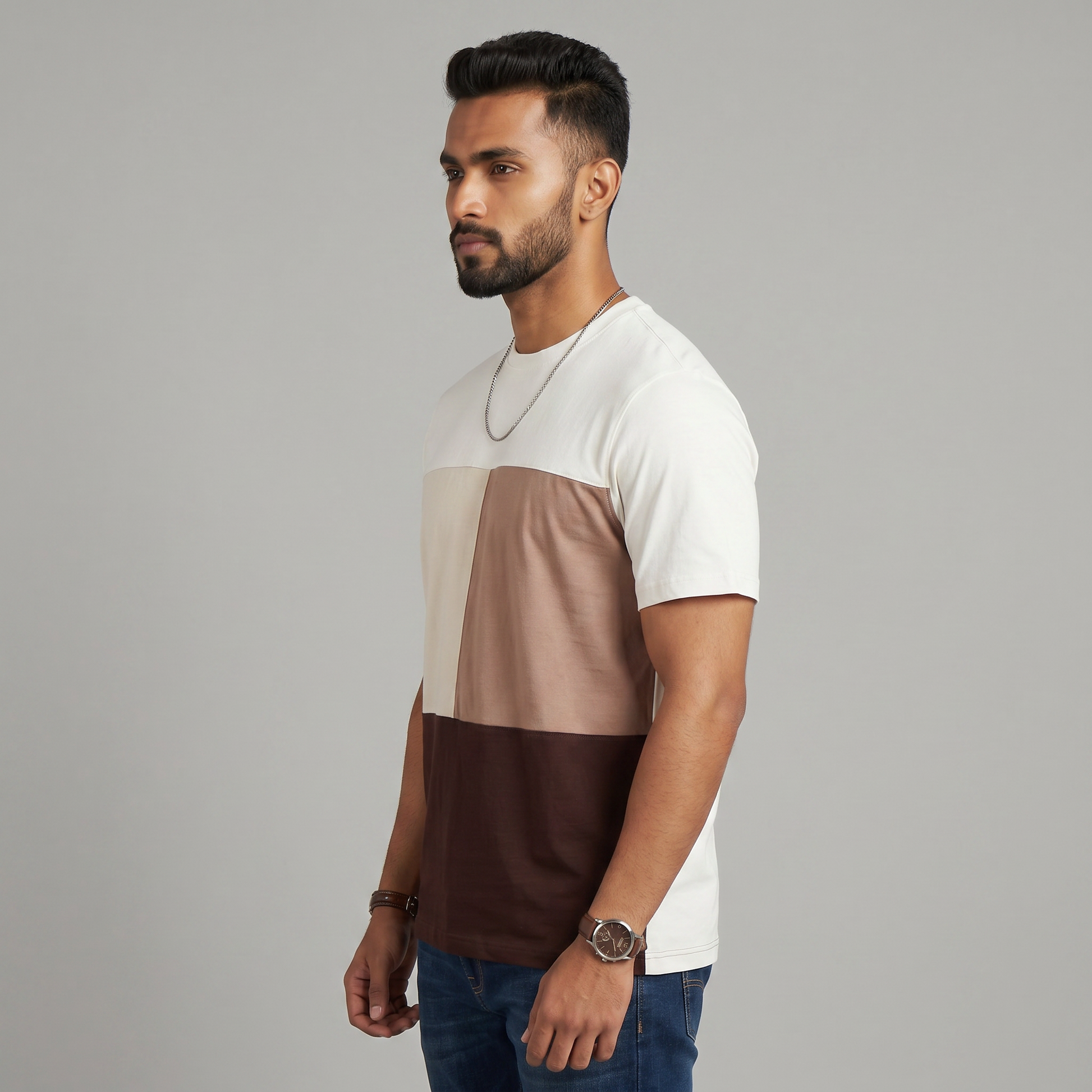 Cut and Sew Relaxed Fit T-Shirt