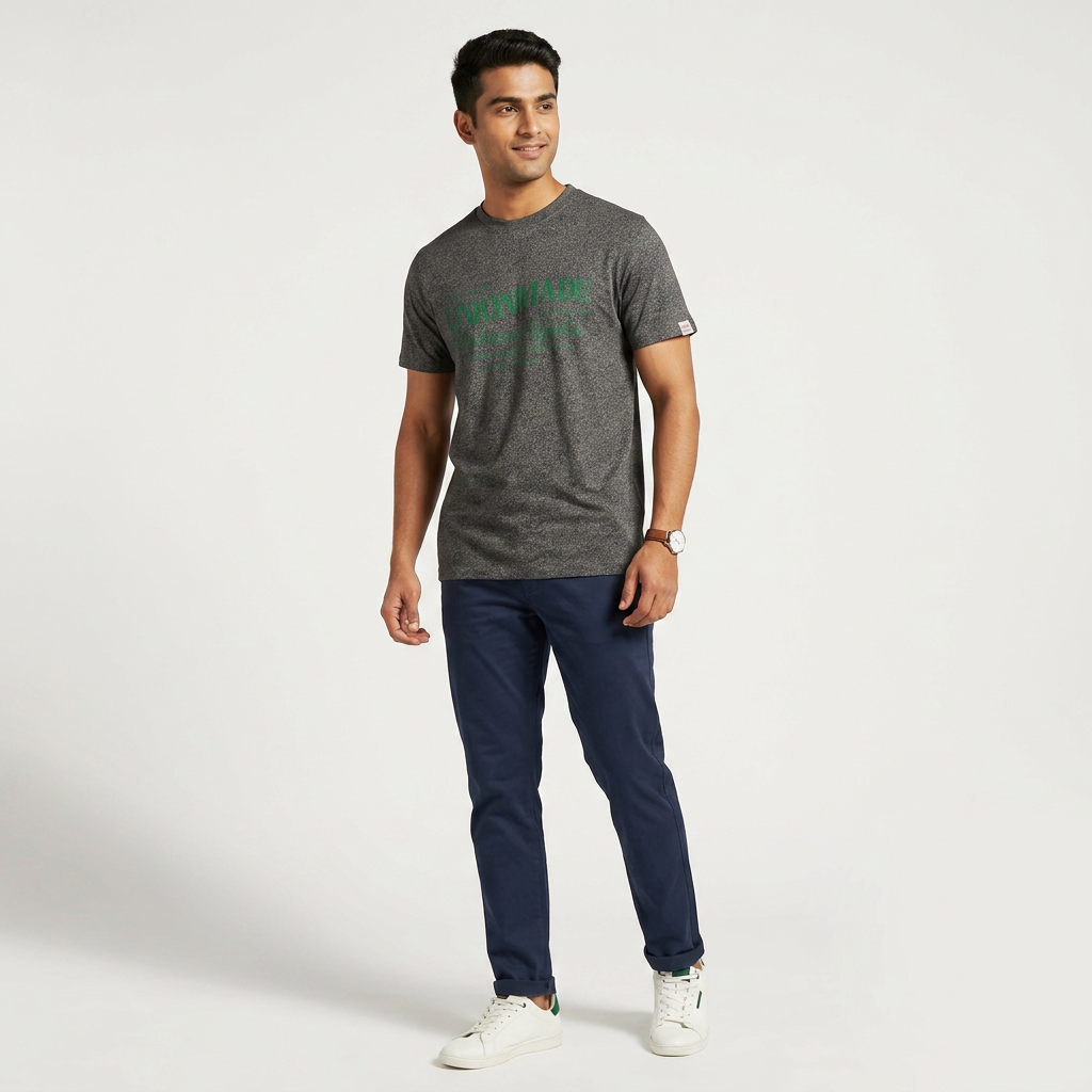 Graphic Crew Neck Union T-Shirt
