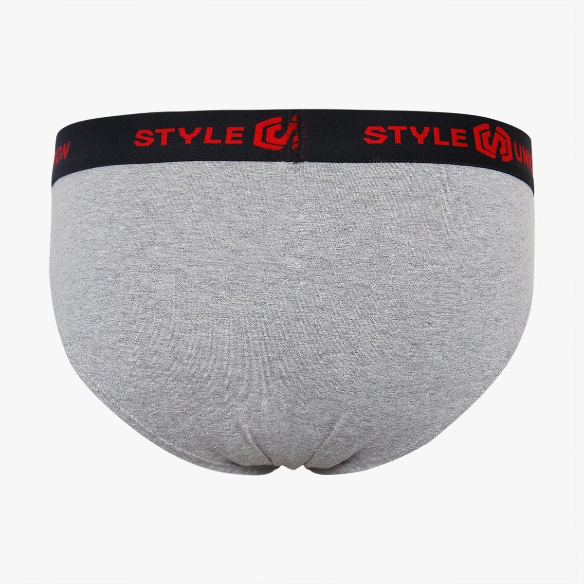 Men's Grey Melange Cotton Brief