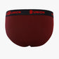Cotton Grey Melange & Maroon Mens Brief