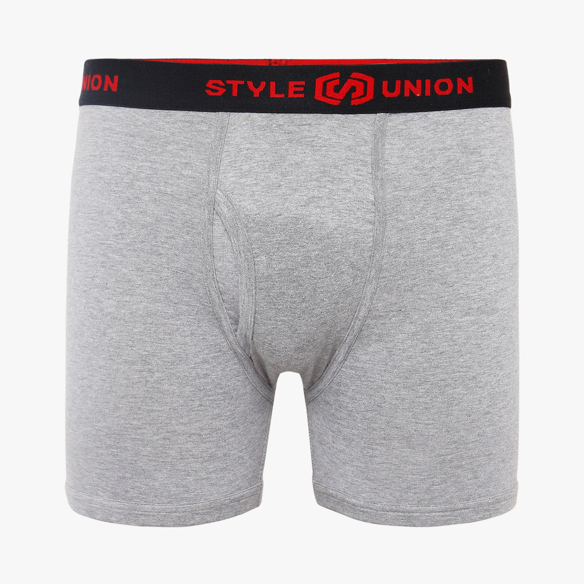 Cotton Dark Grey Melange Mens Brief