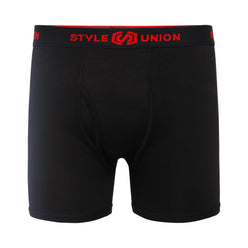 Cotton Black & Dark Grey Melange Mens Brief