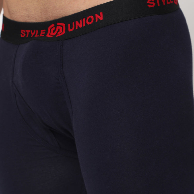 Cotton Navy Mens Brief