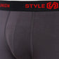 Cotton Black & Dark Grey Melange Mens Brief