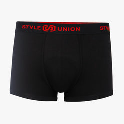 Cotton Black & Dark Grey Melange Mens Brief
