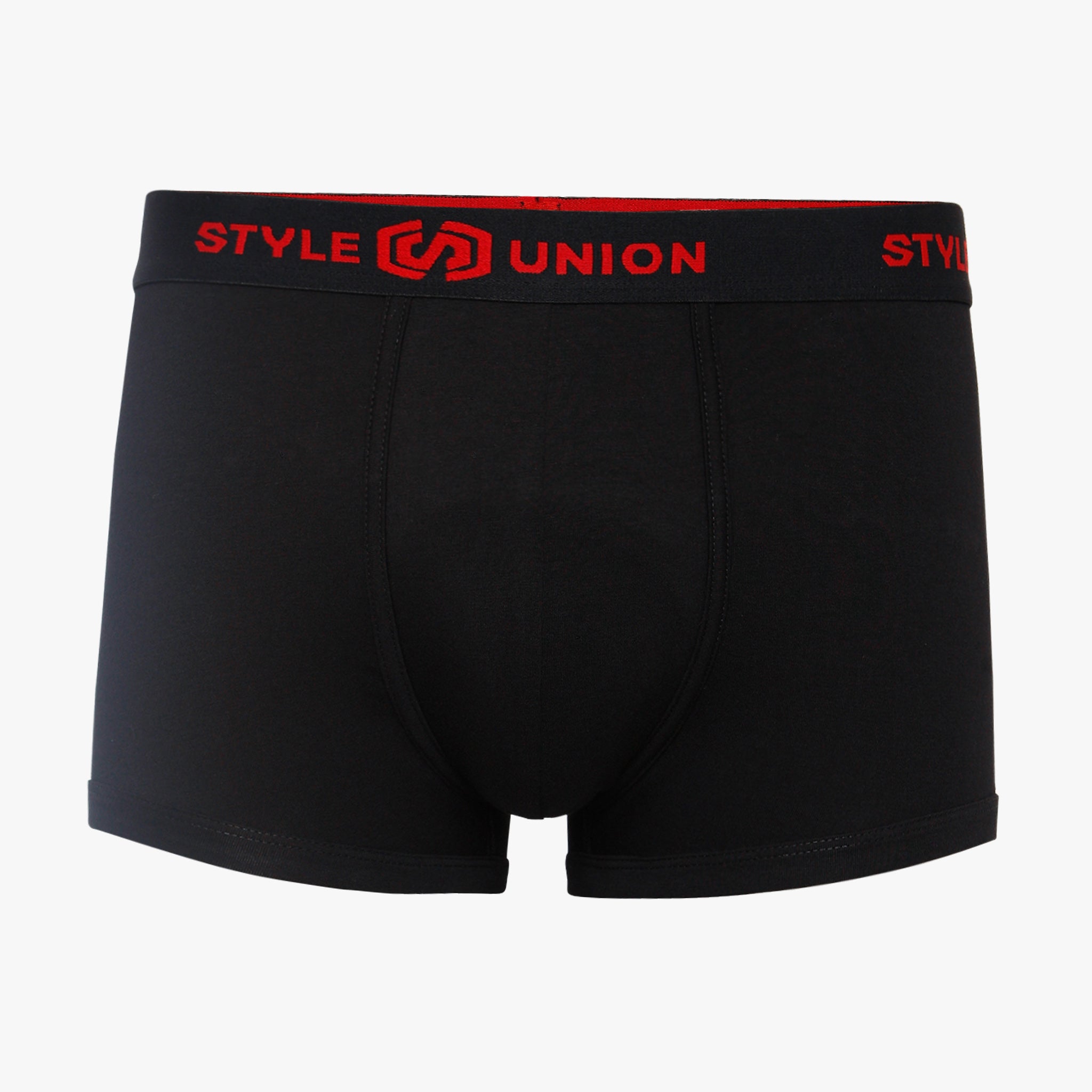 Cotton Black & Dark Grey Melange Mens Brief