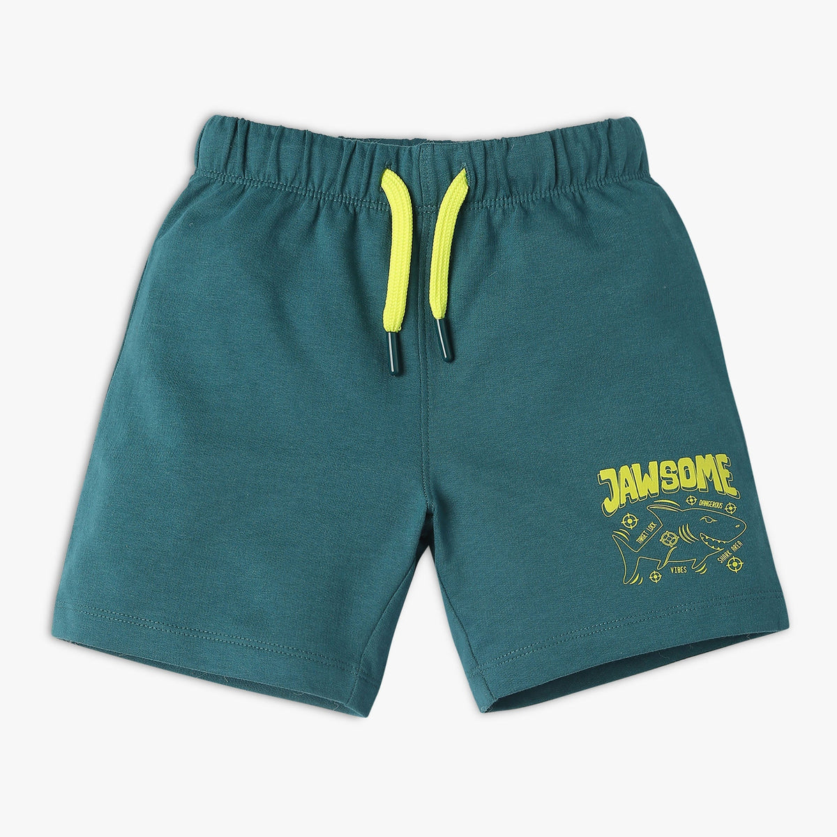 Boy's Regular Fit Solid Mid Rise Shorts