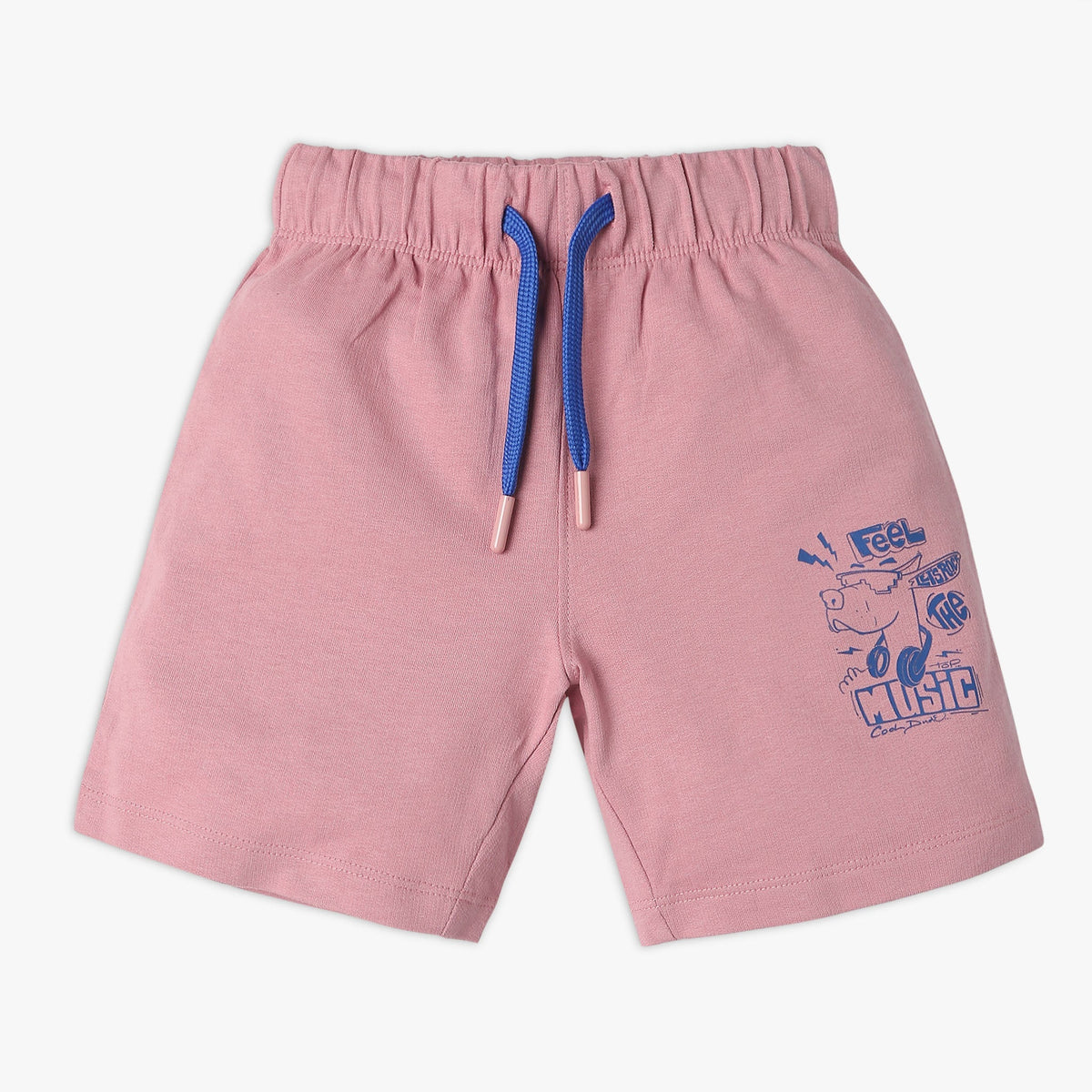 Boy's Regular Fit Solid Mid Rise Shorts