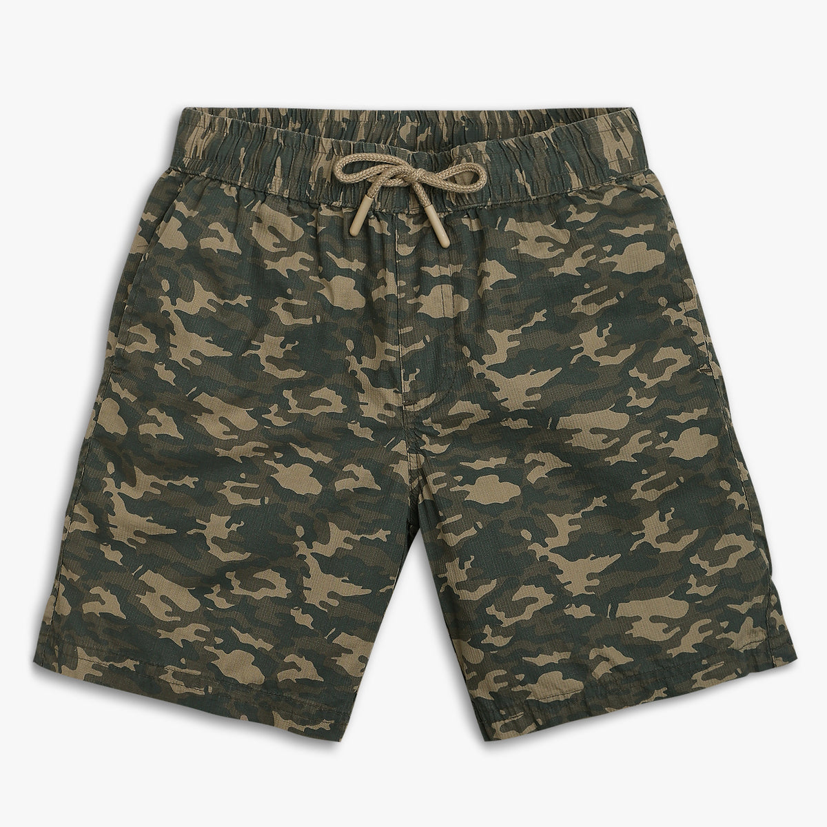 Boys Regular Fit Printed Mid Rise Shorts