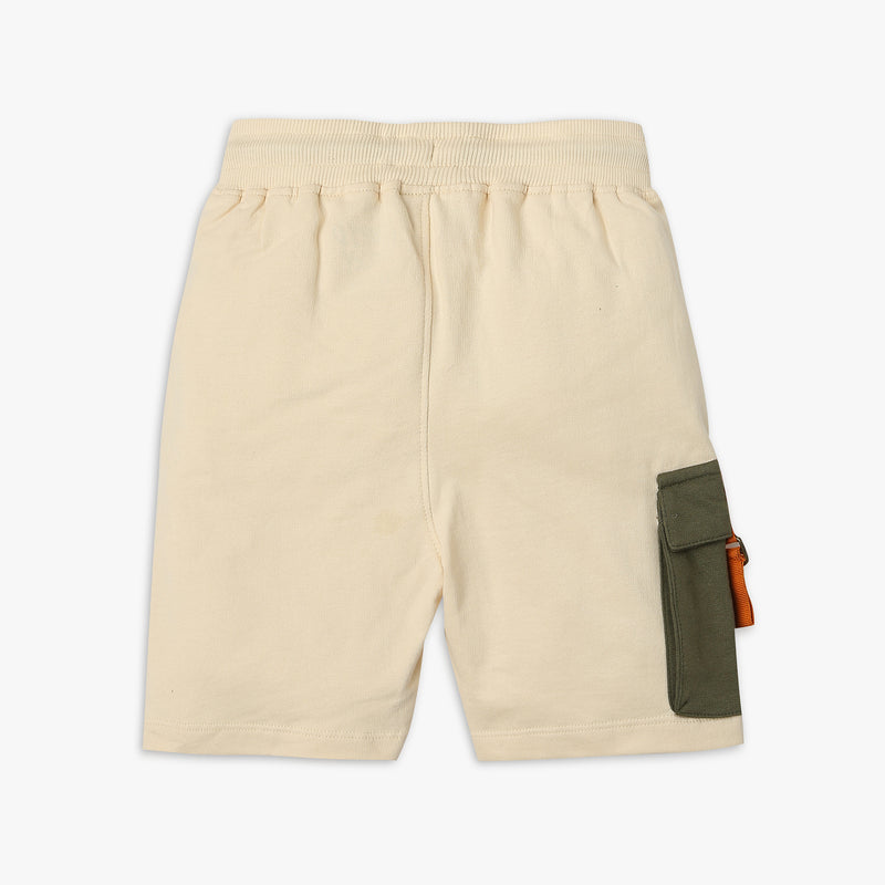 Boys Regular Fit Solid Mid Rise Shorts