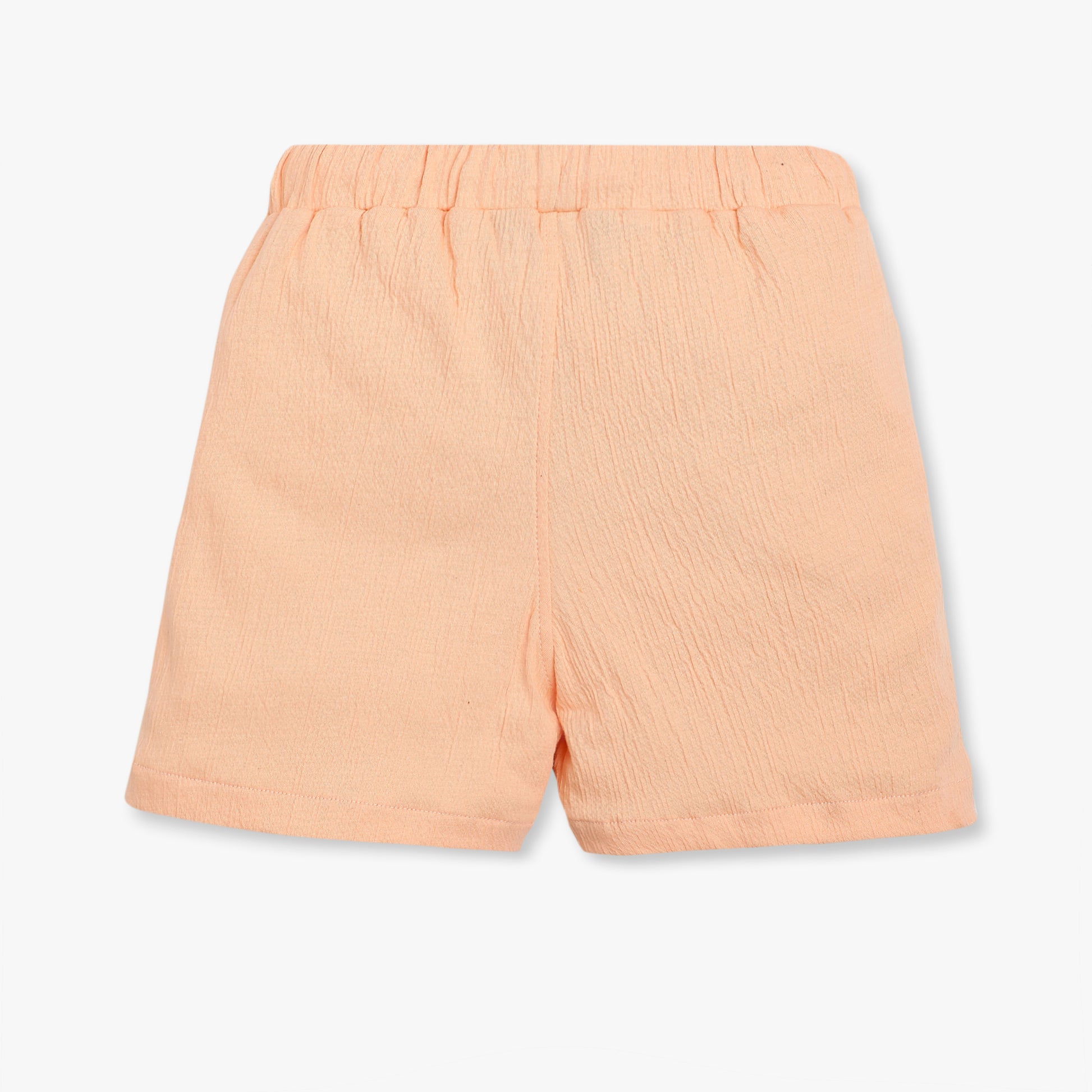 Girls Regular Fit Solid Mid Rise Shorts