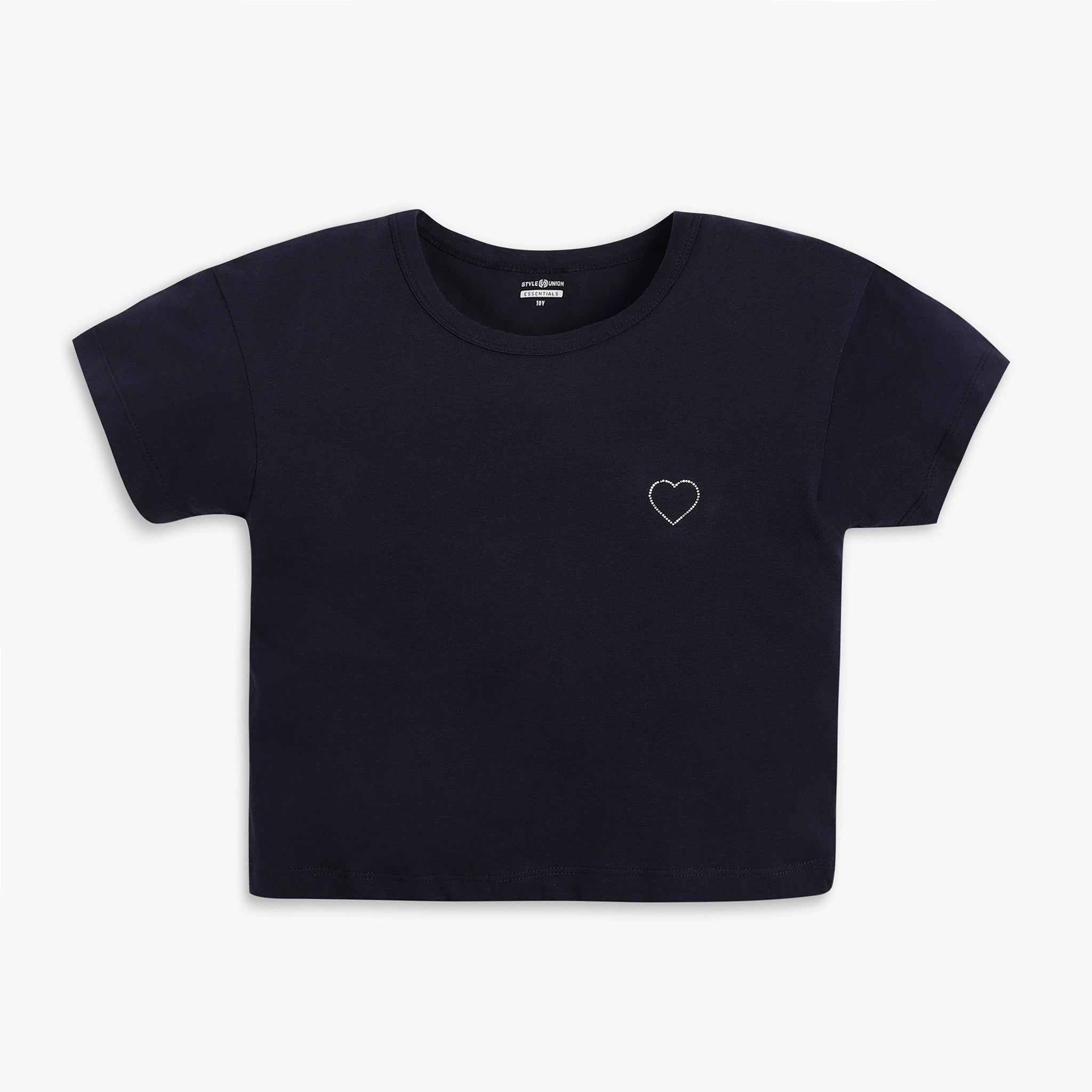 Girl's Regular Fit Solid T-Shirt