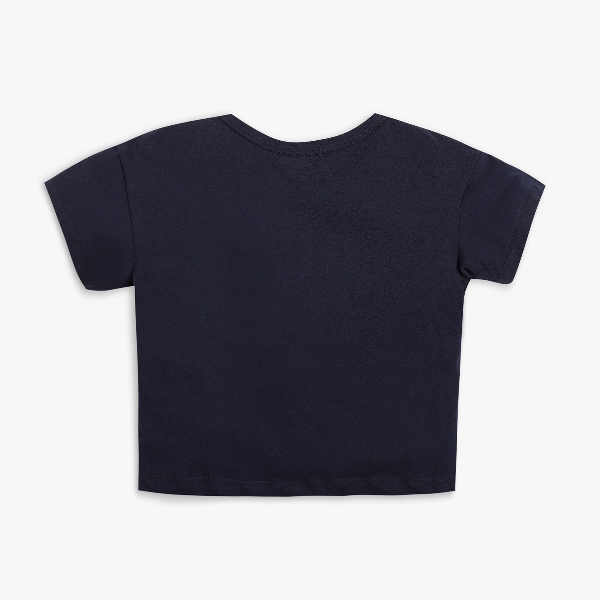 Girl's Regular Fit Solid T-Shirt