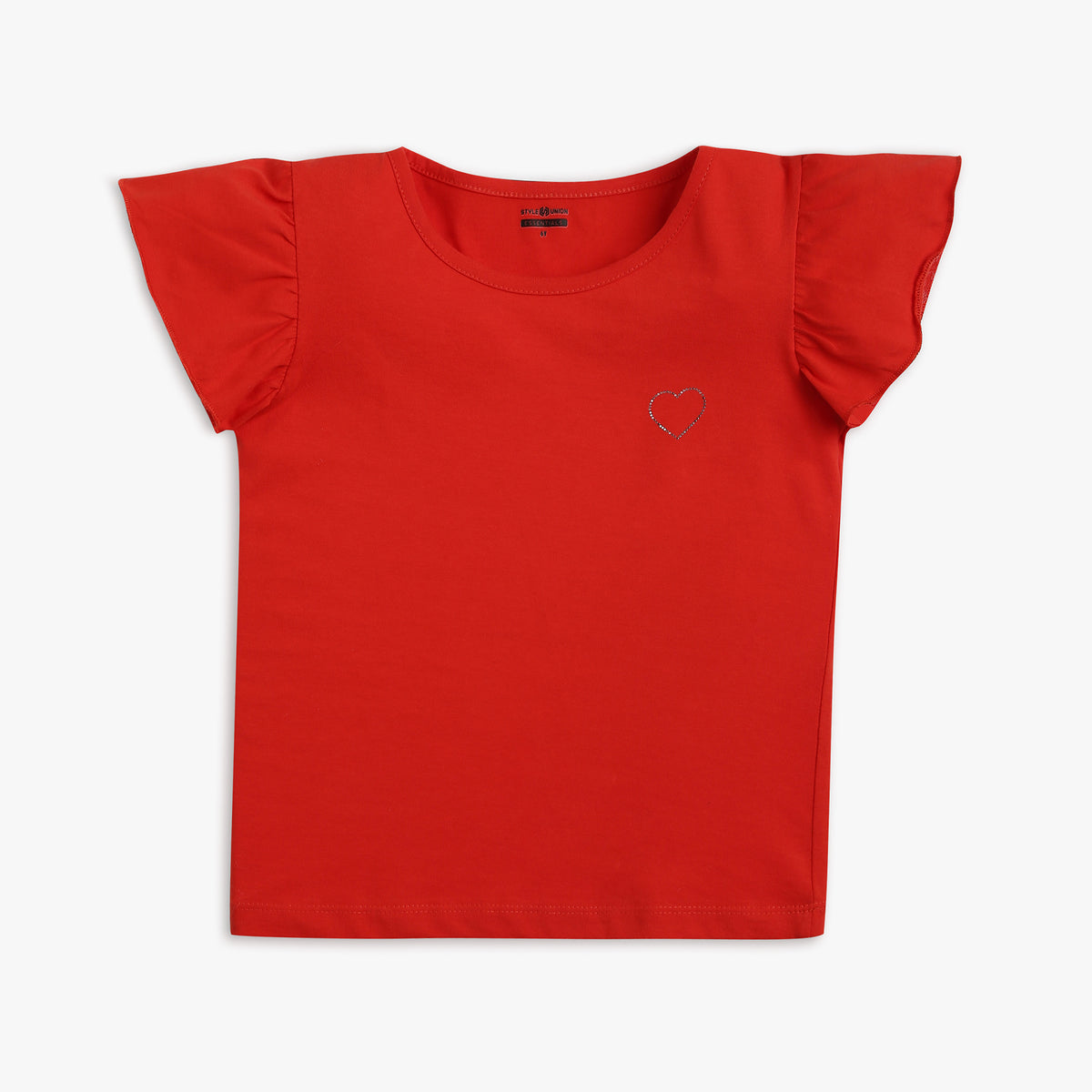 Girls Regular Fit Solid T-Shirt