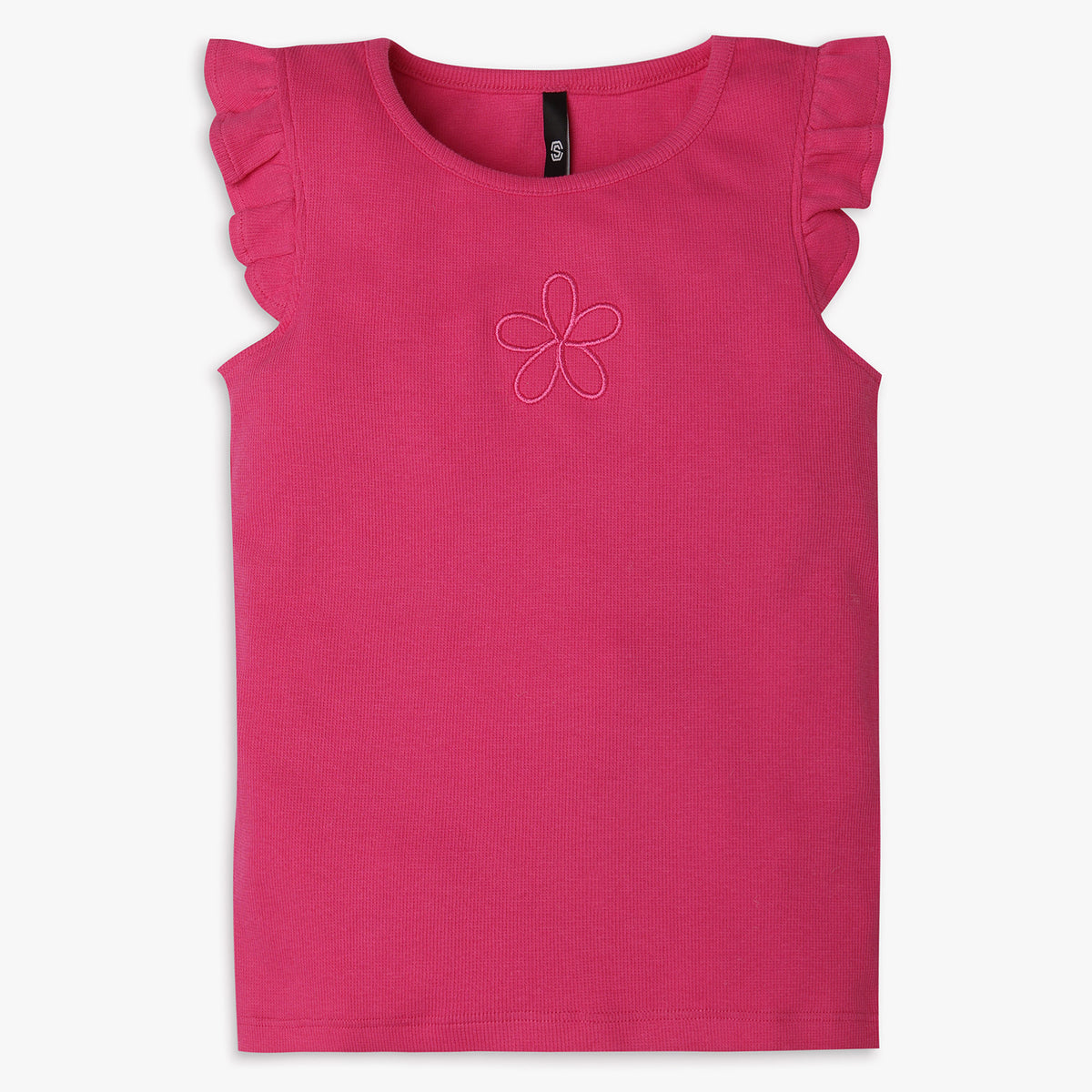 Girls Regular Fit Solid T-Shirt