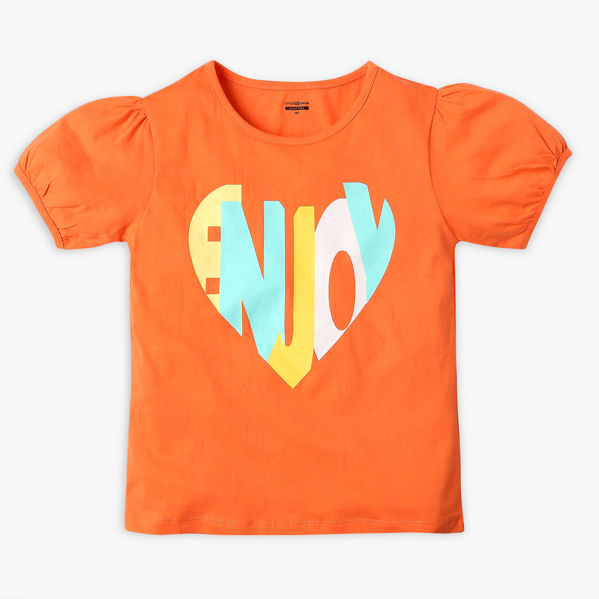 Girl's Regular Fit Graphic T-Shirt