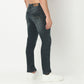 Solid Full Length Straight Fit Tinted Vintage Jeans