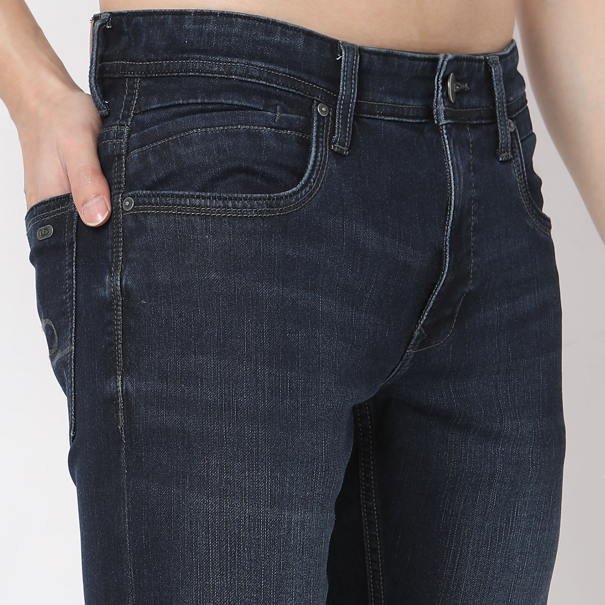 Skinny Comfort 3D Whiskers Full Length Jeans – Style Union