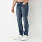 Vintage Worn Out Look Slim Crop Fit Jeans