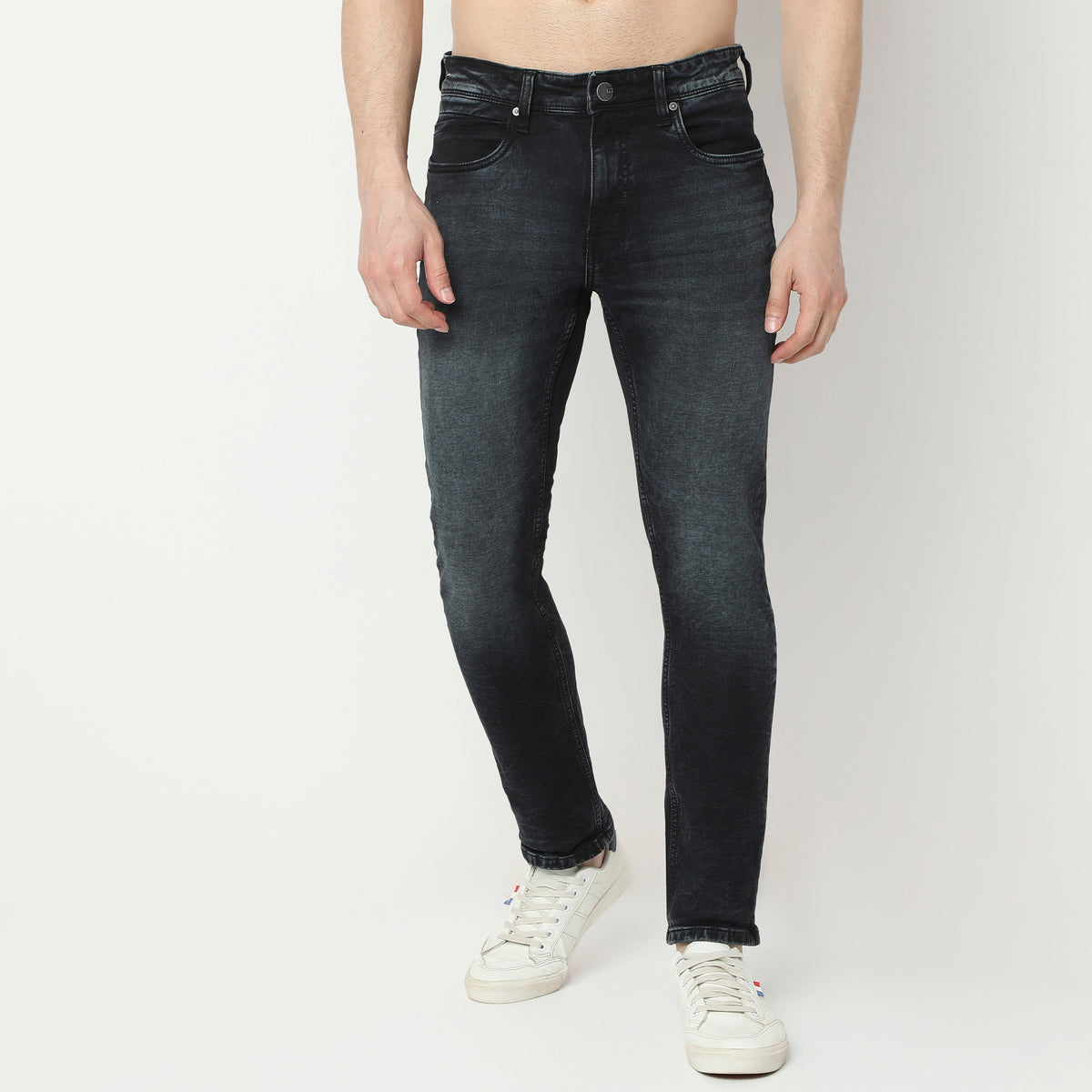 Slim Fit Heavy Towel Wash Jeans