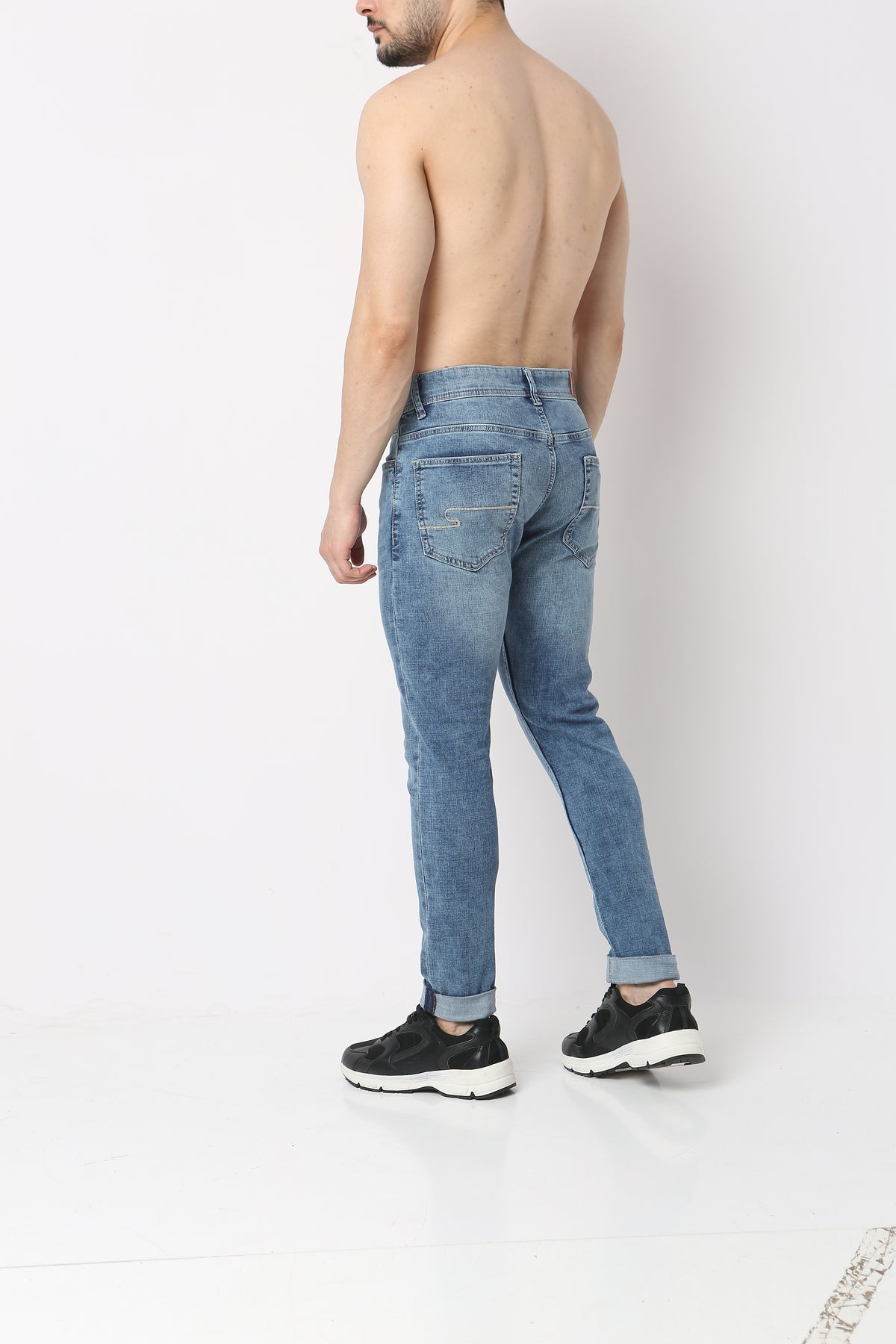 Skinny Fit Stone Washed Jeans