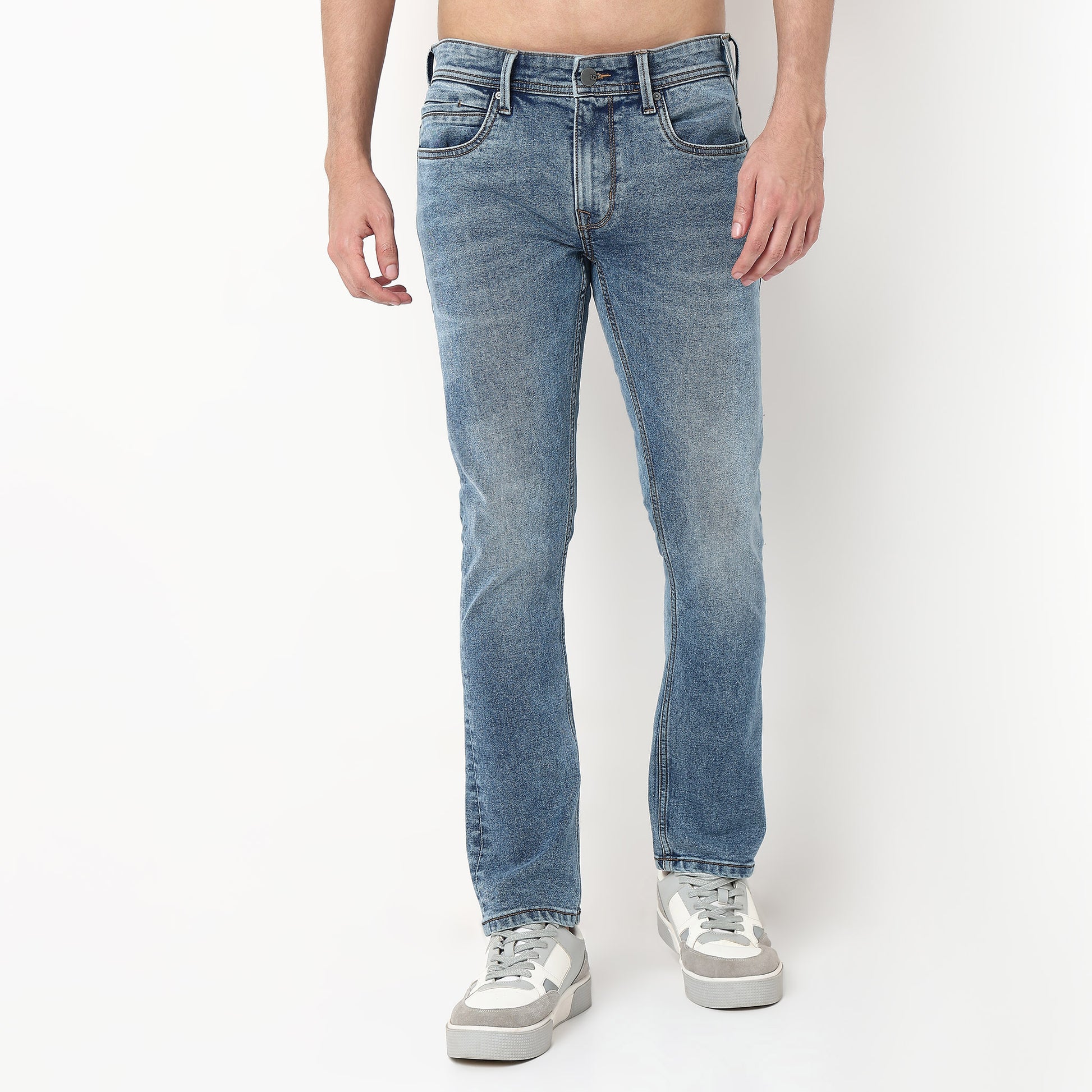 Cotton Spandex Stone Wash Jeans