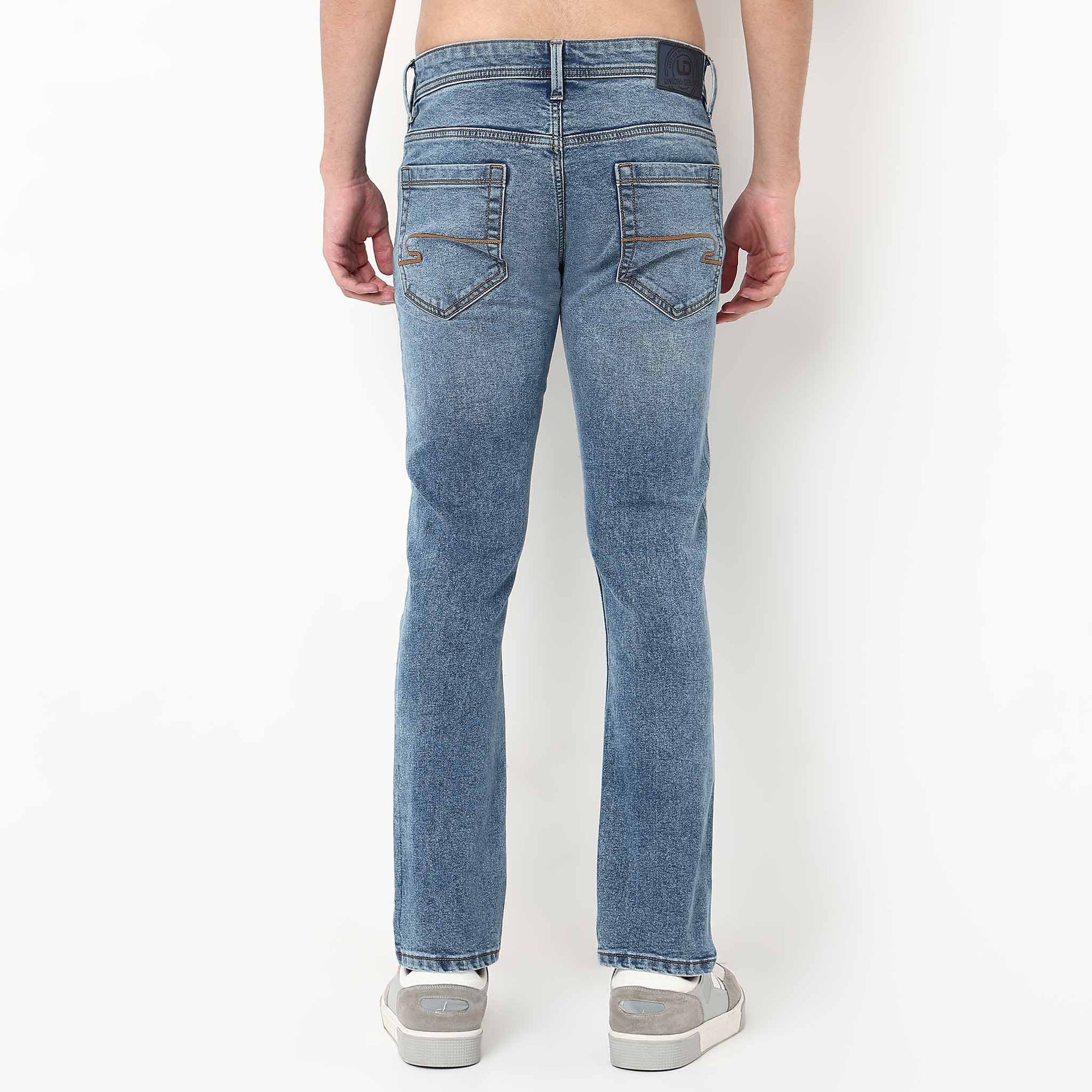 Cotton Spandex Stone Wash Jeans