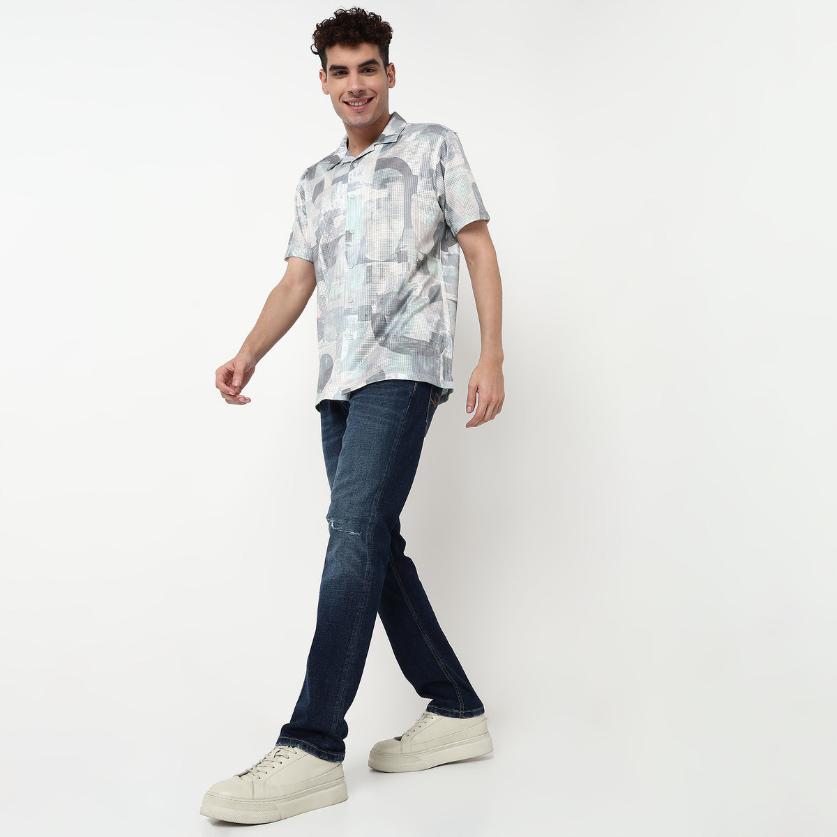 Cotton Spandex Stone Wash Jeans