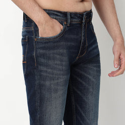 Cotton Spandex Stone Wash Jeans