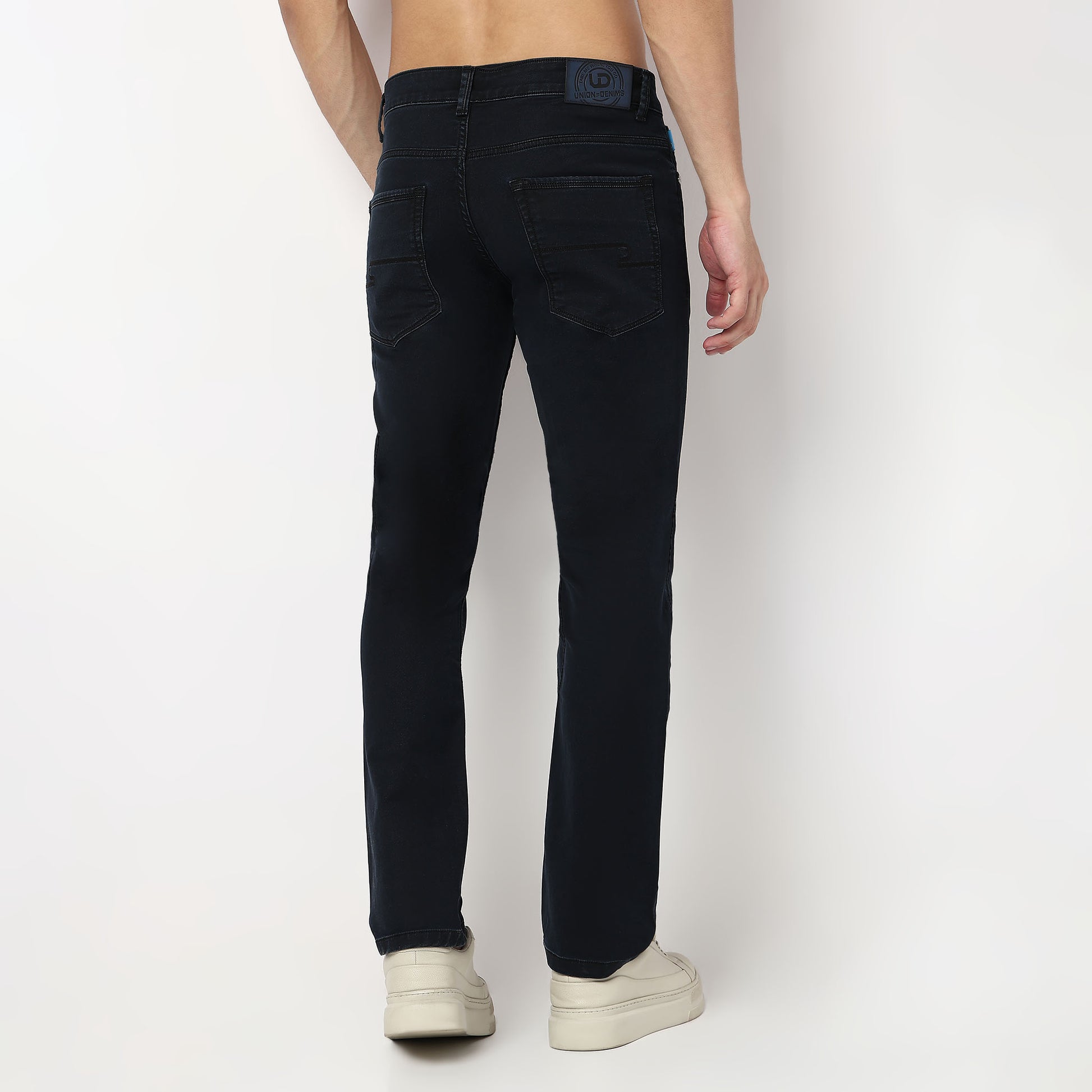 Straight Fit Rich Dark Indigo Sharp And Sophisticated Look Jeans