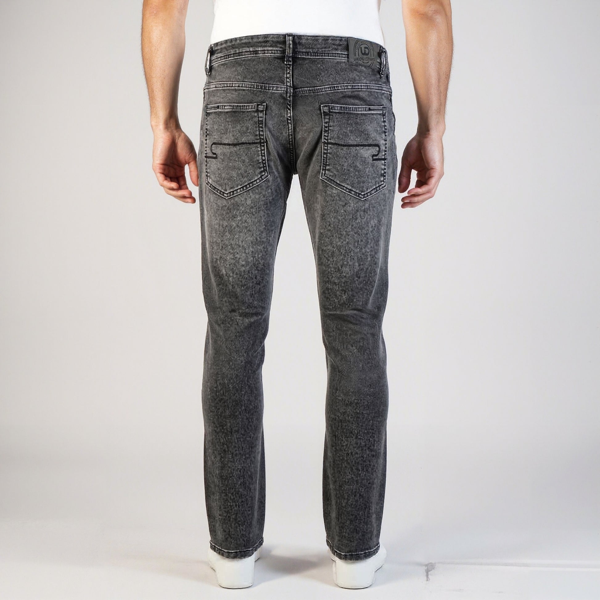 Stone Wash Straigth Fit Jeans