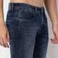 Knitted Slub Fabric Adding Depth Stone Wash Straight Jeans