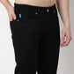 Straight Fit Solid Jeans