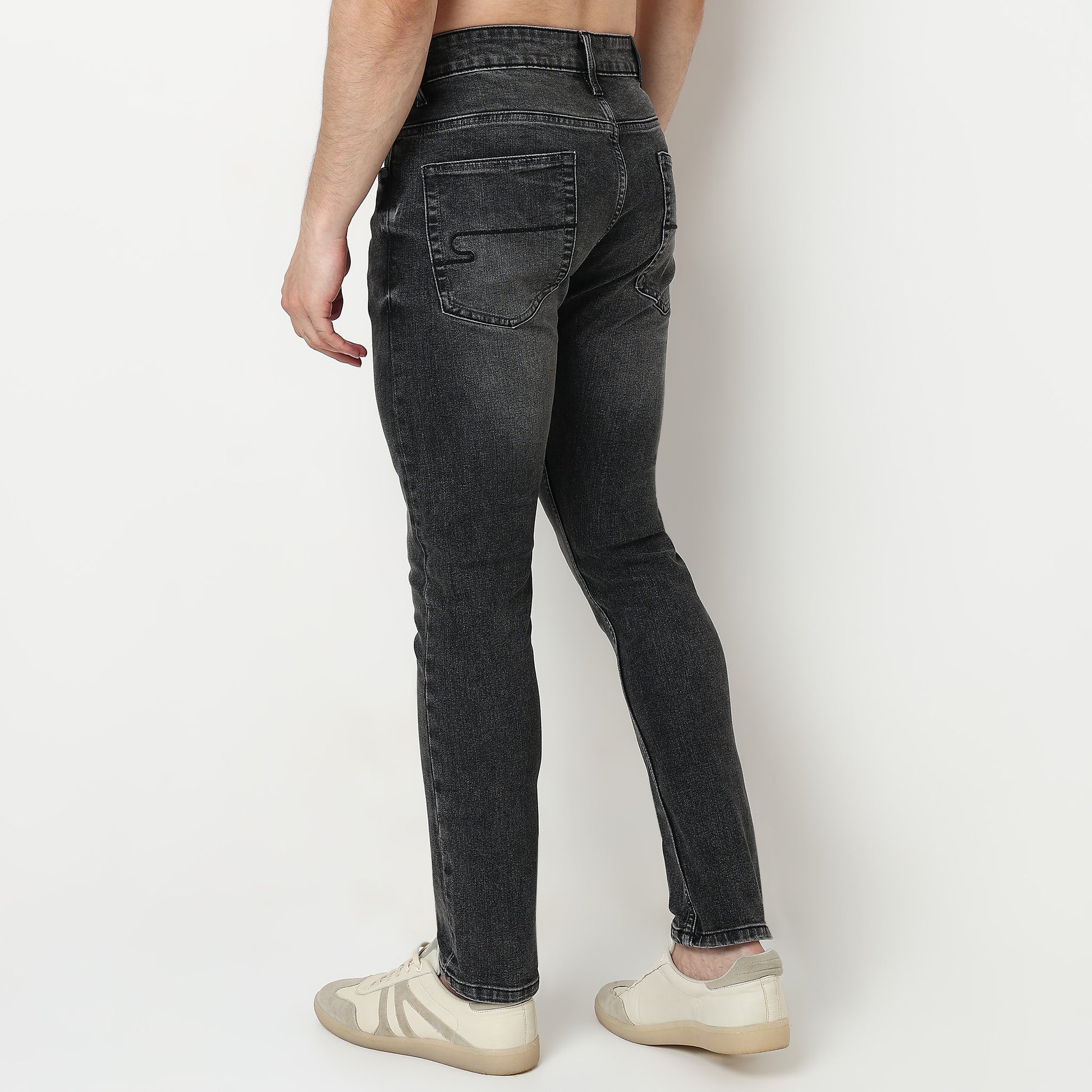 Stone Wash Slim Fit Jeans
