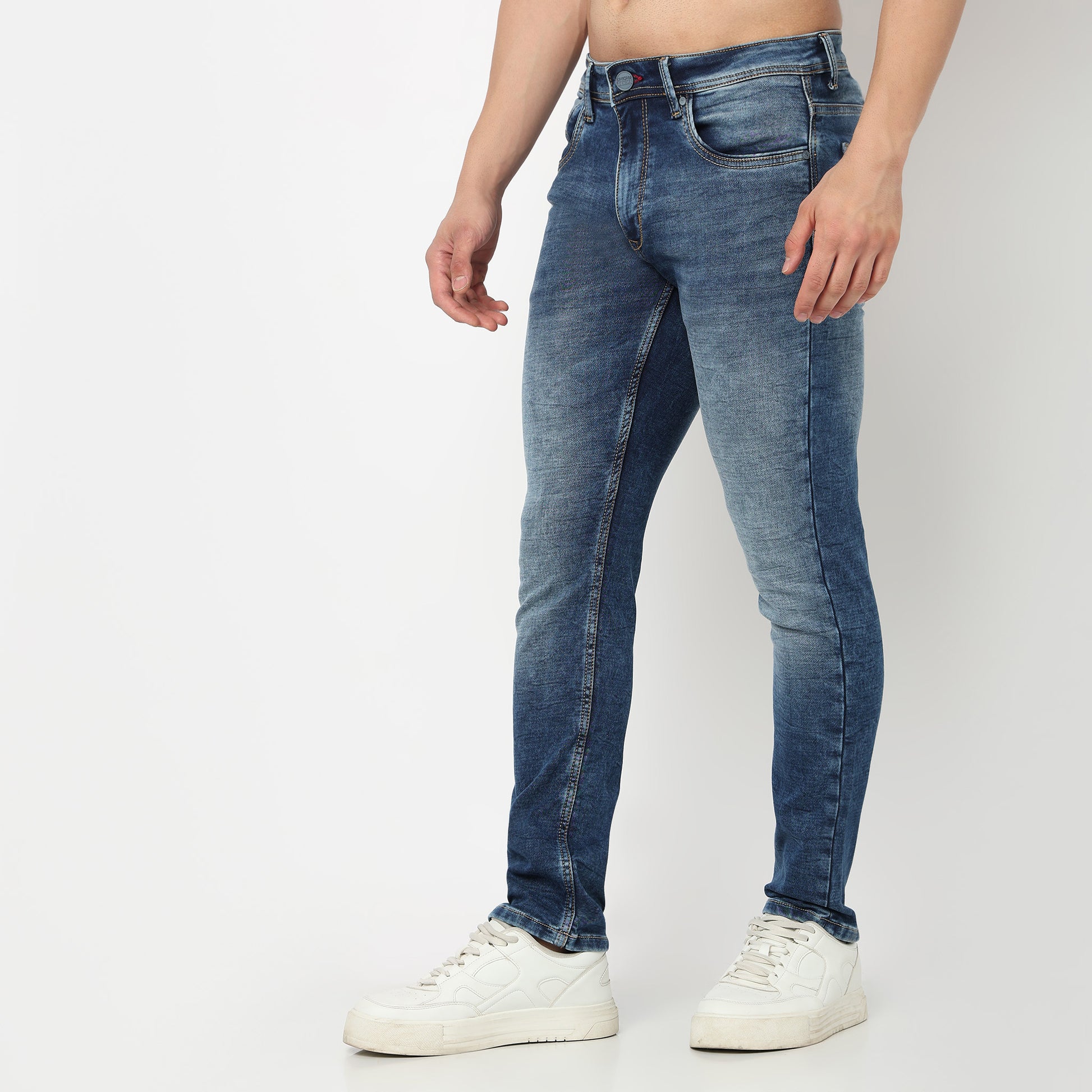 Solid Straight Fit Jeans
