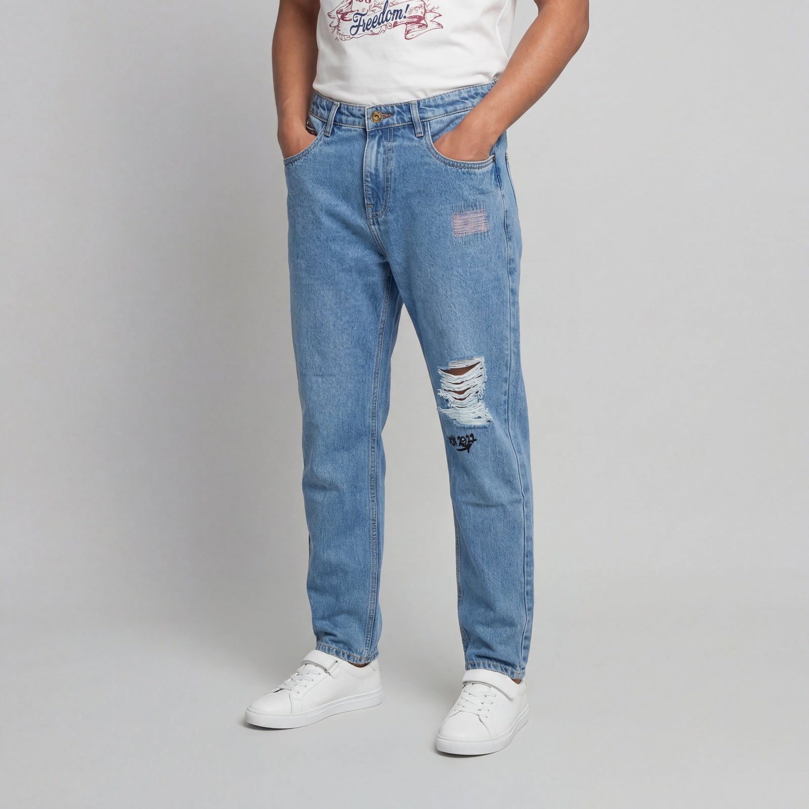 Baggy Fit High Rise Jeans