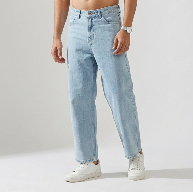 Barrel Fit High Rise K Denim